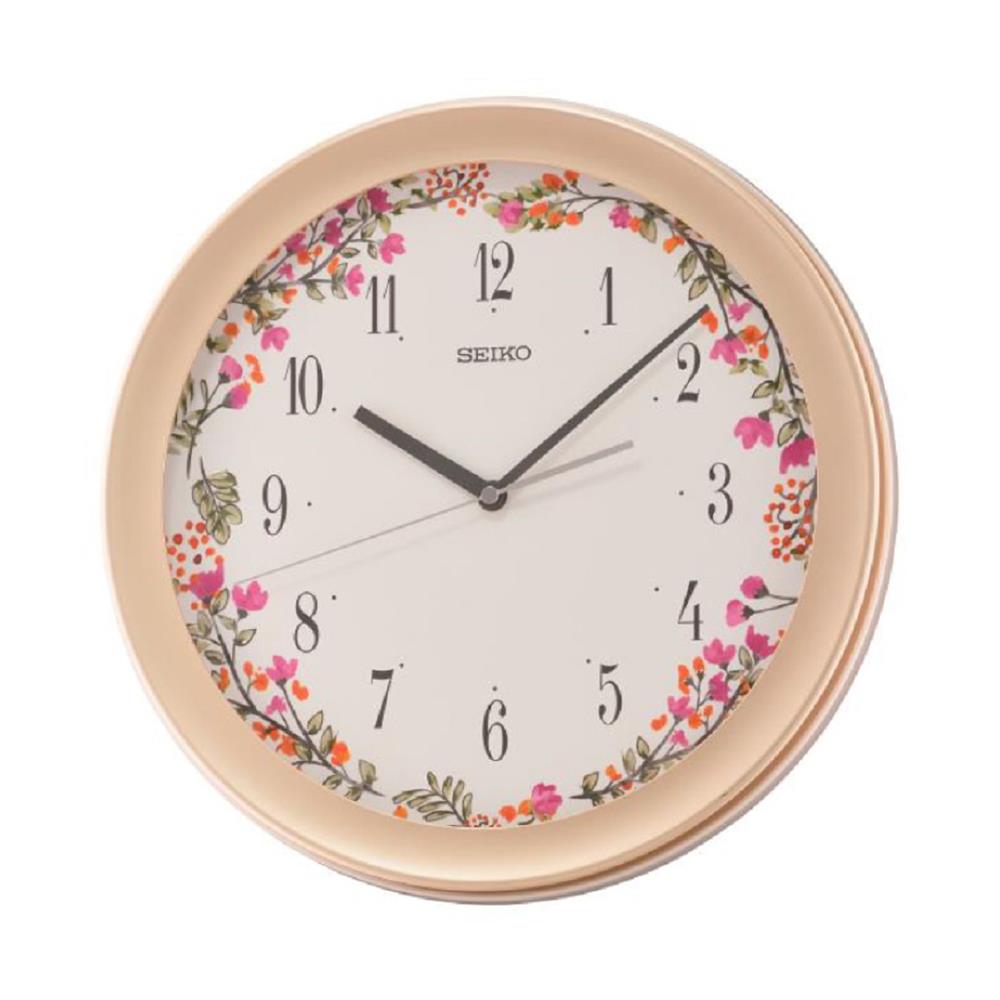 นาฬิกาแขวน SEIKO CLOCKS QXA777P 14.4 นิ้ว สีชมพู