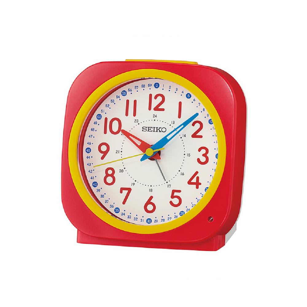 นาฬิกาปลุก SEIKO CLOCKS QHE200R 4.5 นิ้ว สีแดง_0