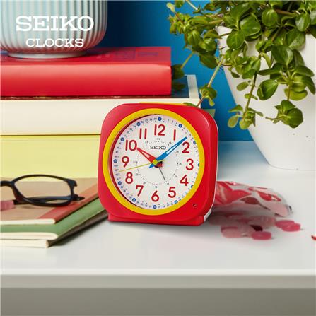 นาฬิกาปลุก SEIKO CLOCKS QHE200R 4.5 นิ้ว สีแดง_6