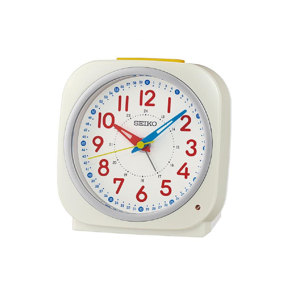 นาฬิกาปลุก SEIKO CLOCKS QHE200W 4.5 นิ้ว สีขาว_0