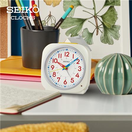นาฬิกาปลุก SEIKO CLOCKS QHE200W 4.5 นิ้ว สีขาว_6