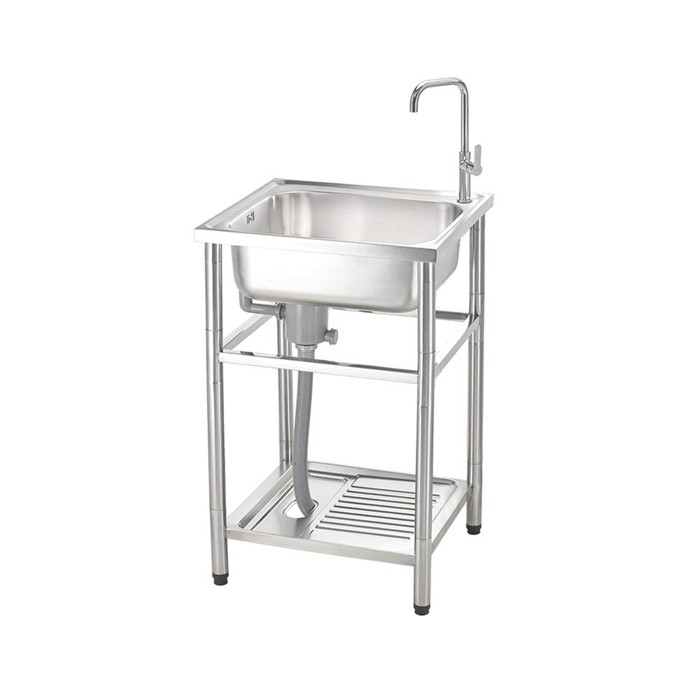 ซิงค์ขาตั้ง 1 หลุม MEX PSC55ML สีเงิน