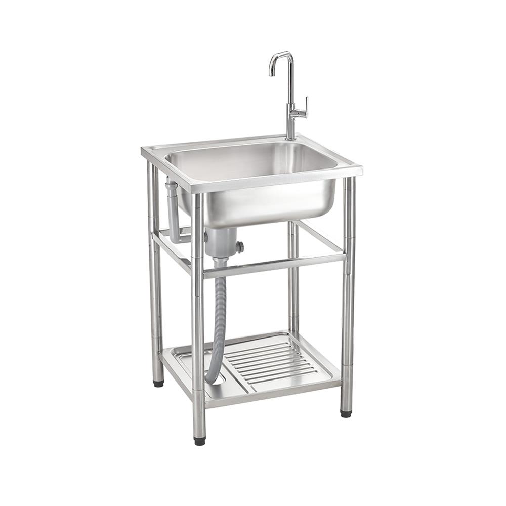 ซิงค์ขาตั้ง 1 หลุม MEX PSC55ML สีเงิน