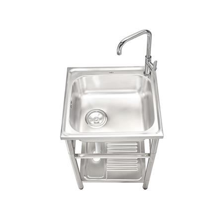 ซิงค์ขาตั้ง 1 หลุม MEX PSC55ML สีเงิน_2