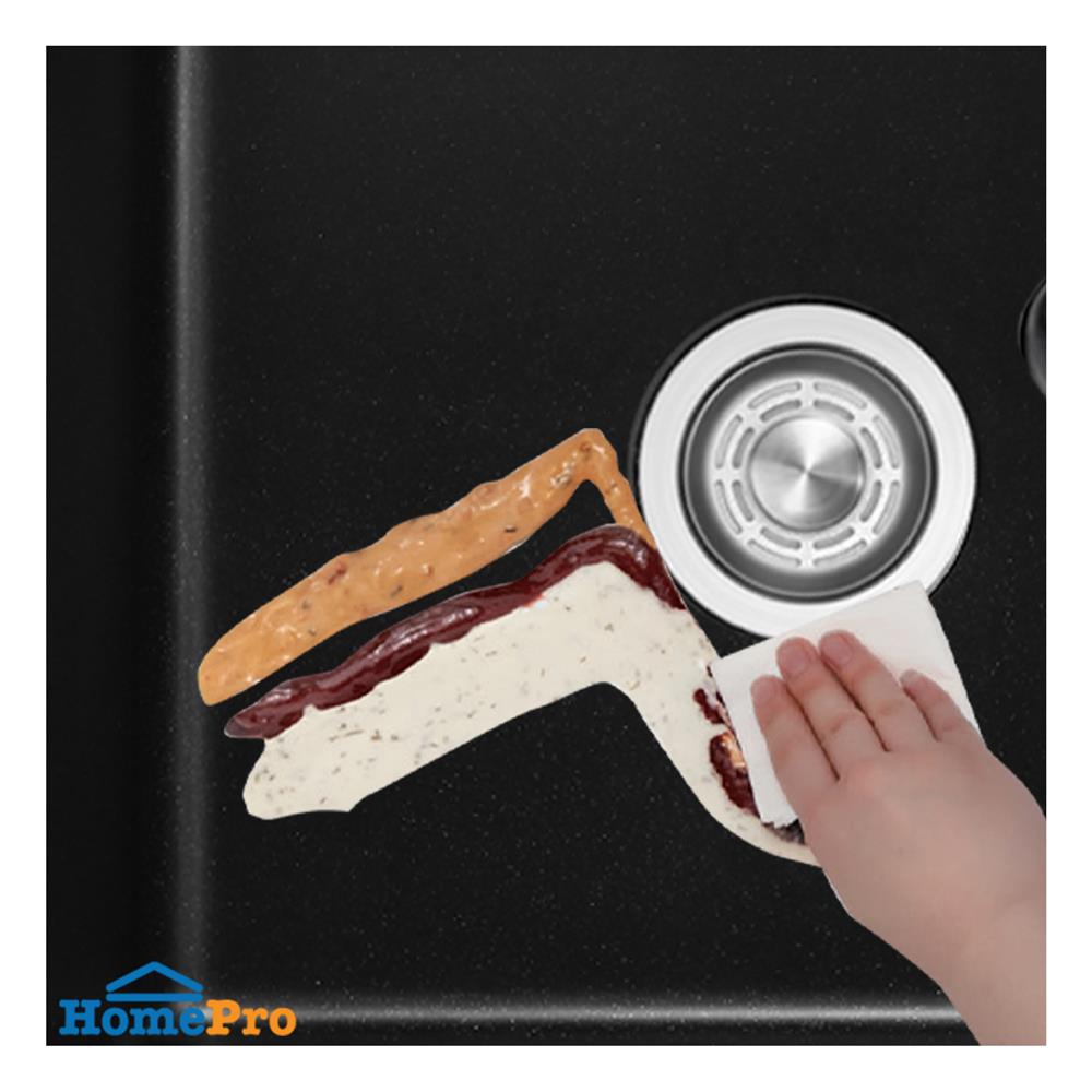 ซิงค์ฝัง 1 หลุม 1 ที่พัก LUCKY FLAME GNS-1051(B) สีดำ