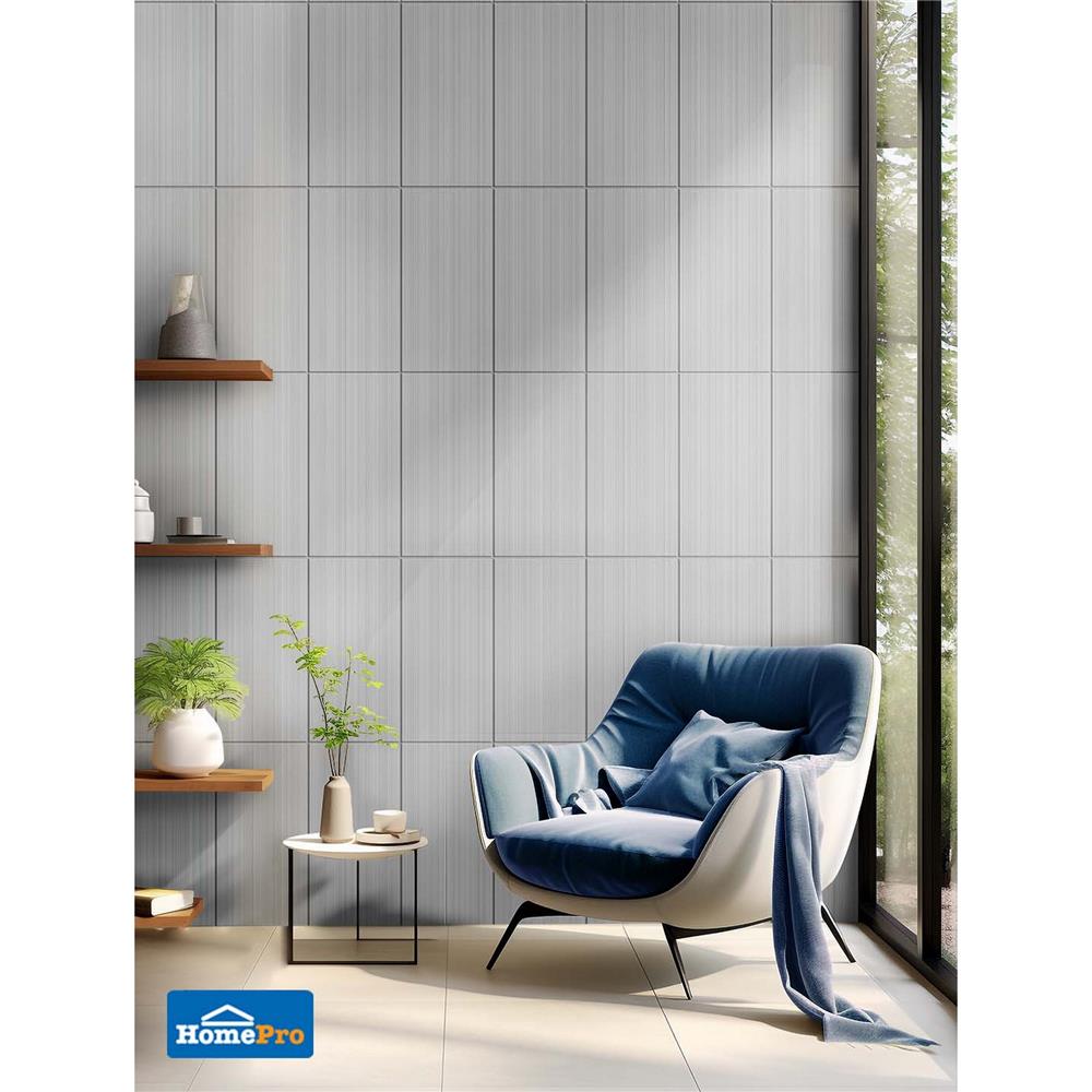 กระเบื้องผนัง 8x16 นิ้ว DURAGRES มาเดอลีน เกรย์ A 1 ตร.ม.