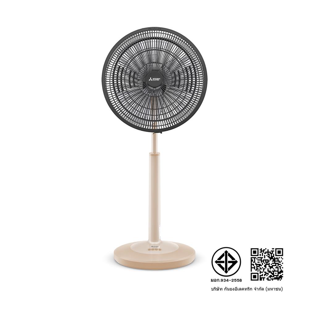 พัดลมสไลด์ 18 นิ้ว MITSUBISHI R18A-GB CM-BW สีน้ำตาล