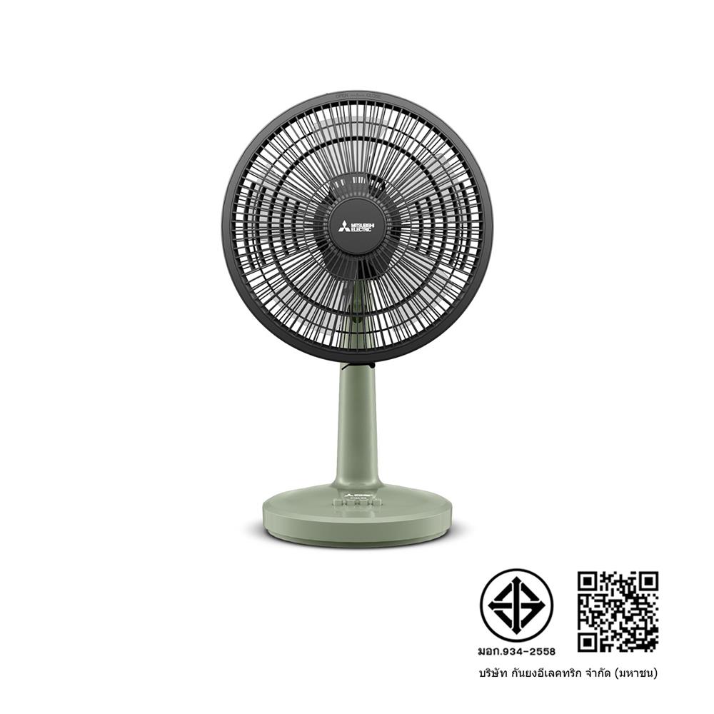 พัดลมตั้งโต๊ะ 12 นิ้ว MITSUBISHI D12A-GB CM-GR สีเขียว