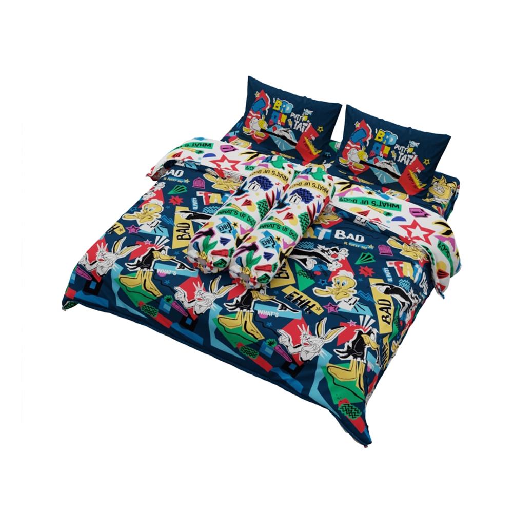 ชุดผ้าปูที่นอน 5 ฟุต (ชุด 6 ชิ้น) PREMIER SATIN LOONEY TUNES FJ009