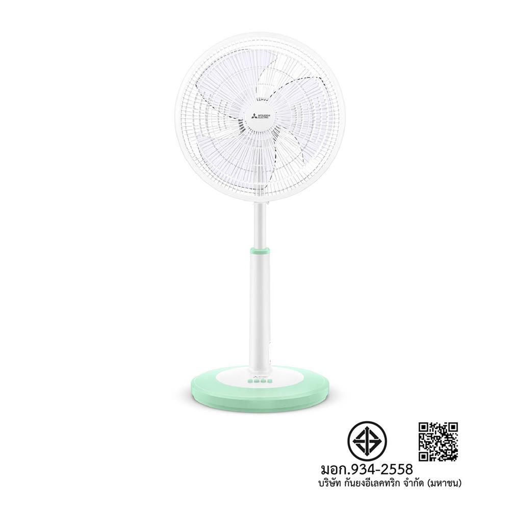 พัดลมสไลด์ 16 นิ้ว MITSUBISHI R16A-GC PT-GR สีเขียว