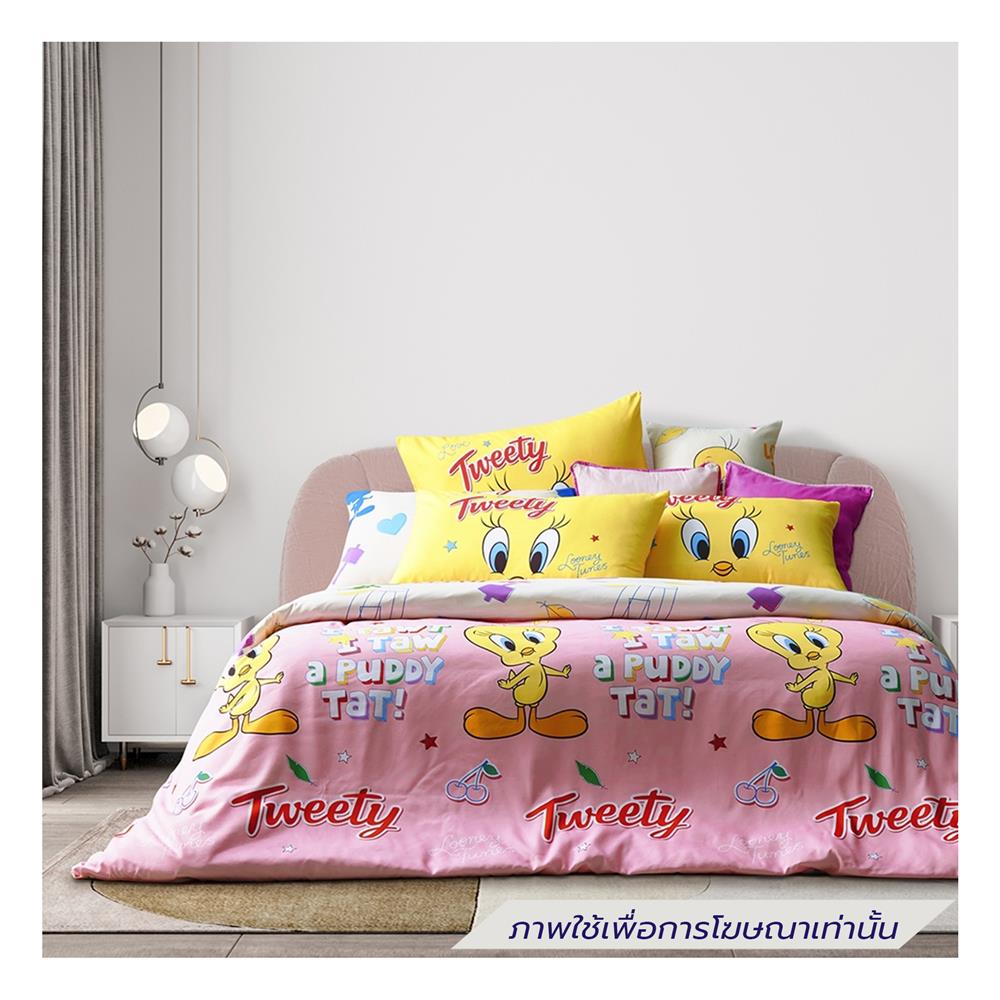 ชุดผ้าปูที่นอน 3.5 ฟุต (ชุด 4 ชิ้น) PREMIER SATIN TWEETYS FJ007