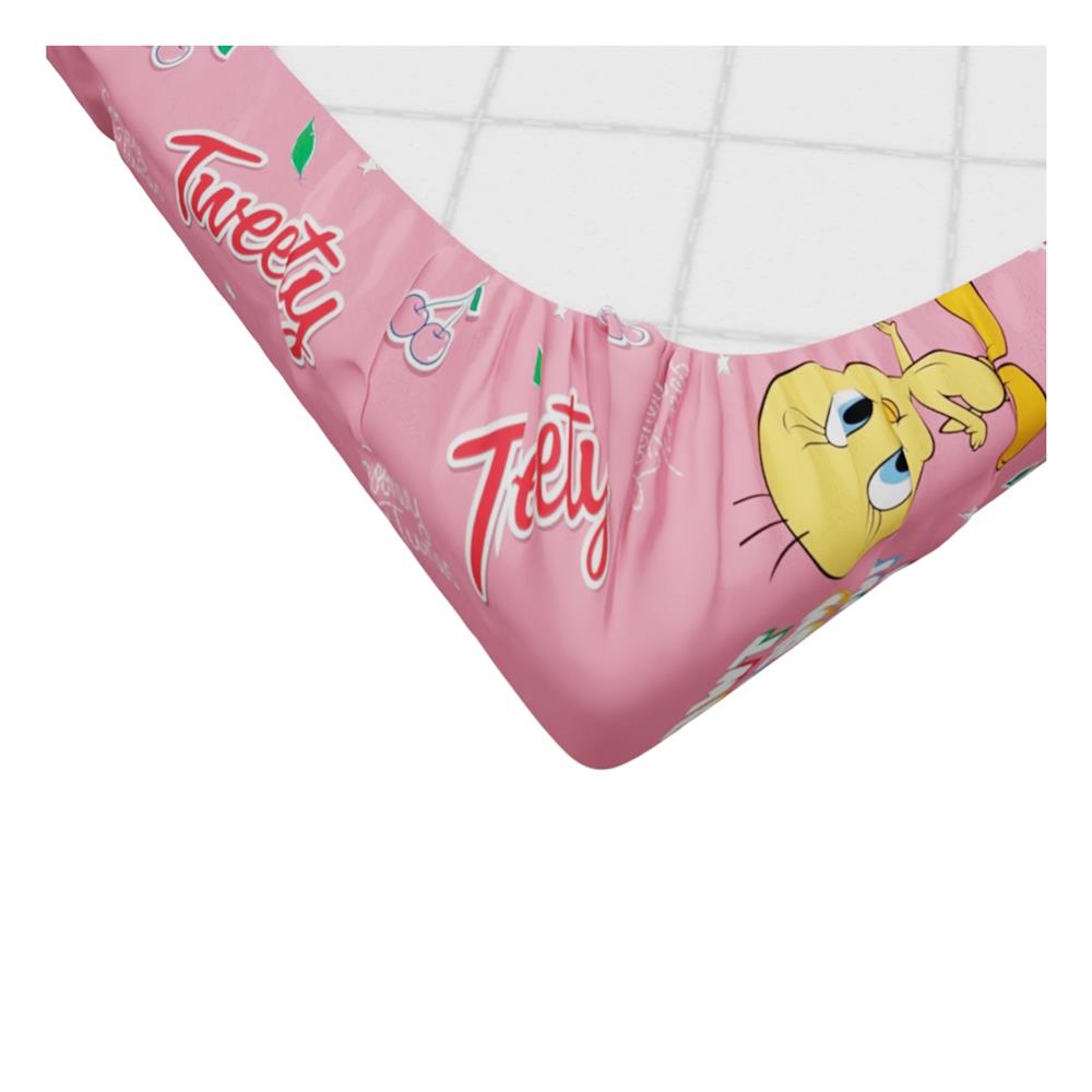 ชุดผ้าปูที่นอน 3.5 ฟุต (ชุด 4 ชิ้น) PREMIER SATIN TWEETYS FJ007