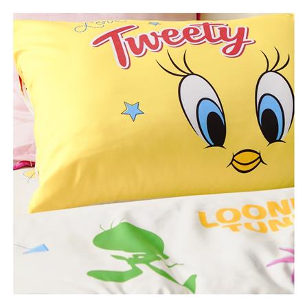 ชุดผ้าปูที่นอน 3.5 ฟุต (ชุด 4 ชิ้น) REMIER SATIN TWEETYS FJ008_3