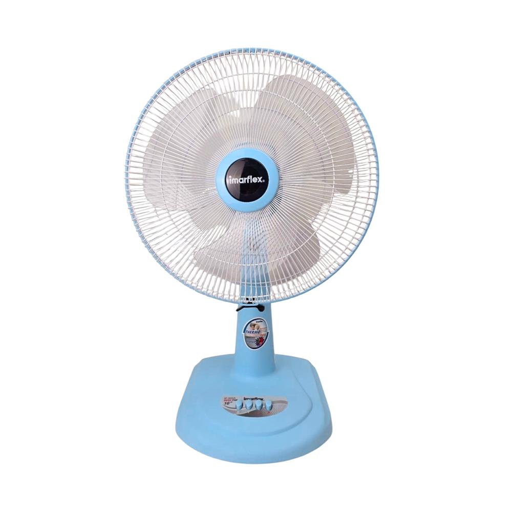 พัดลมตั้งโต๊ะ 16 นิ้ว IMARFLEX IF-952A สีฟ้า