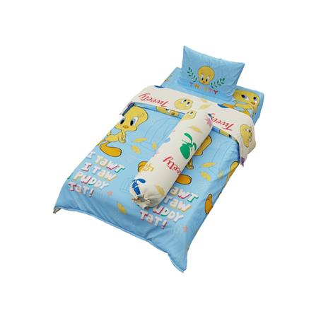 ชุดผ้าปูที่นอน 3.5 ฟุต (ชุด 4 ชิ้น) PREMIER SATIN TWEETYS FJ006_1