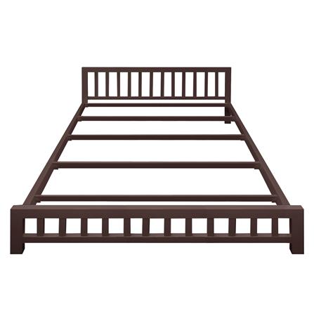 เตียงเหล็ก 5 ฟุต THAIBULL SSTVIE032-150 สีน้ำตาล_1