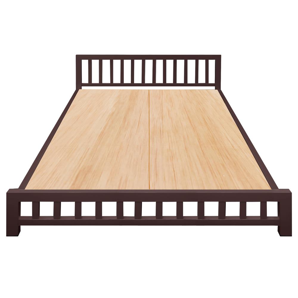 เตียงเหล็ก 6 ฟุต THAIBULL SSTVIE032-180W สีน้ำตาล