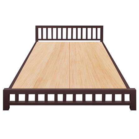 เตียงเหล็ก 6 ฟุต THAIBULL SSTVIE032-180W สีน้ำตาล_1