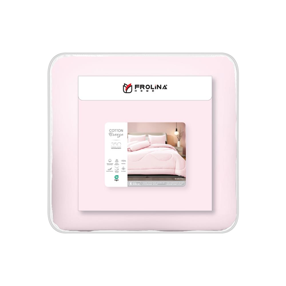 ชุดผ้าปูที่นอน 5 ฟุต (ชุด 6 ชิ้น) FROLINA COTTON BREEZE CBSF002
