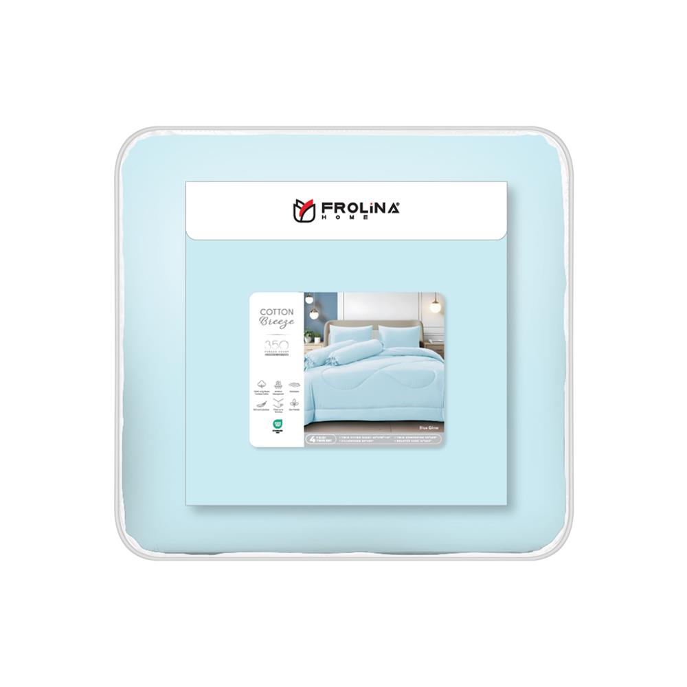 ชุดผ้าปูที่นอน 3.5 ฟุต (ชุด 4 ชิ้น) FROLINA COTTON BREEZE CBSF004