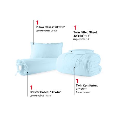 ชุดผ้าปูที่นอน 3.5 ฟุต (ชุด 4 ชิ้น) FROLINA COTTON BREEZE CBSF004_2