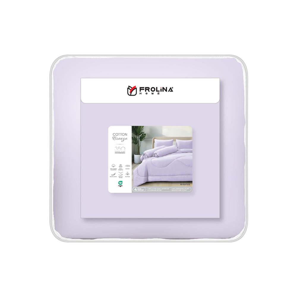ชุดผ้าปูที่นอน 3.5 ฟุต (ชุด 4 ชิ้น) FROLINA COTTON BREEZE CBSF003