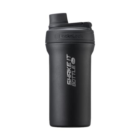 กระติกสุญญากาศ 0.65 ลิตร LOCKNLOCK SHAKE IT BOTTLE PRO STAINLESS สีดำ_0