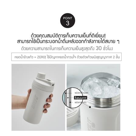 กระติกสุญญากาศ 0.65 ลิตร LOCKNLOCK SHAKE IT BOTTLE PRO STAINLESS สีดำ_8