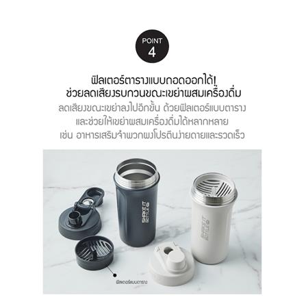 กระติกสุญญากาศ 0.65 ลิตร LOCKNLOCK SHAKE IT BOTTLE PRO STAINLESS สีดำ_9