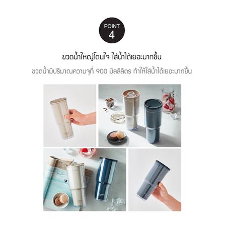 แก้วน้ำพลาสติก 900 มล. LOCKNLOCK DOUBLEWALL COLD CUP สีน้ำเงิน_5