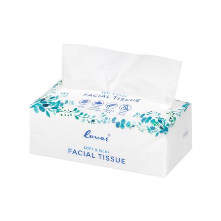กระดาษเช็ดหน้า LOVER HANDS SOFT & SILKY 70 แผ่น (แพ็ก 4 ห่อ)_2