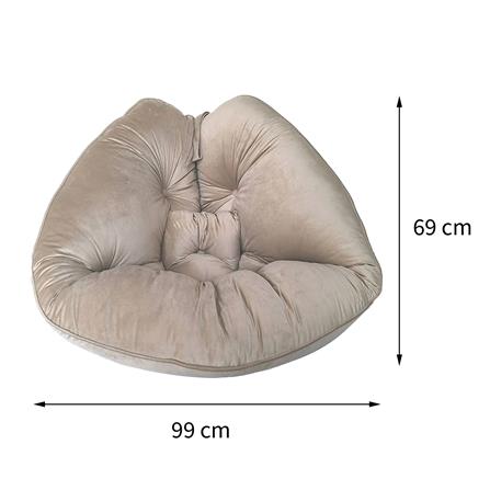 เบาะรองนั่ง HOME LIVING STYLE PEAR 39X27 นิ้ว สีน้ำตาล_6