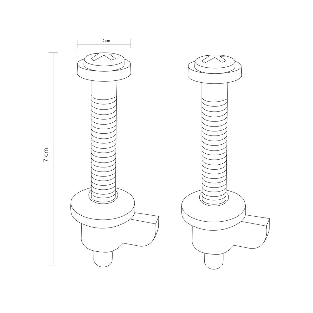 น๊อตยึดฝารองนั่ง FLUIDMASTER FL-6701