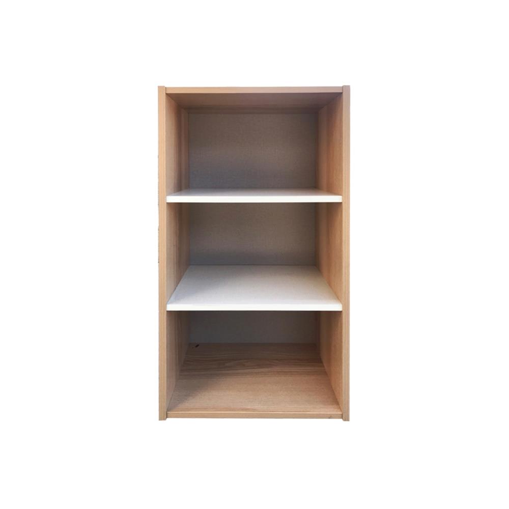 ตู้โล่ง 3 ช่อง FURDINI FINE ลายไม้/ครีมขาวผ้า_1