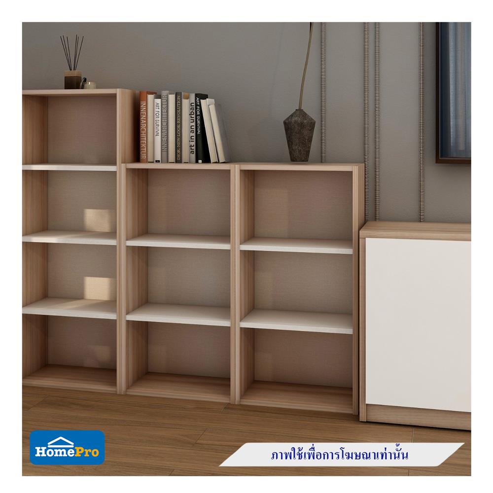 ตู้โล่ง 3 ช่อง FURDINI FINE ลายไม้/ครีมขาวผ้า