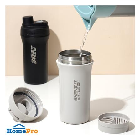 กระติกสุญญากาศ 0.65 ลิตร LOCKNLOCK SHAKE IT BOTTLE PRO STAINLESS สีเทา_4