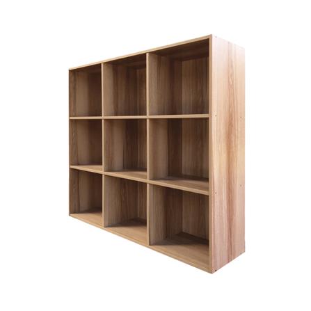 ชั้นวางของทึบ 9 ช่อง FURDINI FINE 120 ซม. ลายไม้_2