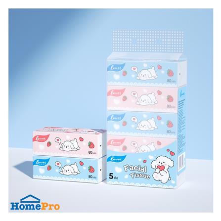 กระดาษเช็ดหน้า LOVER HANDS DOG 60 แผ่น (25 ห่อ/ลัง)_2