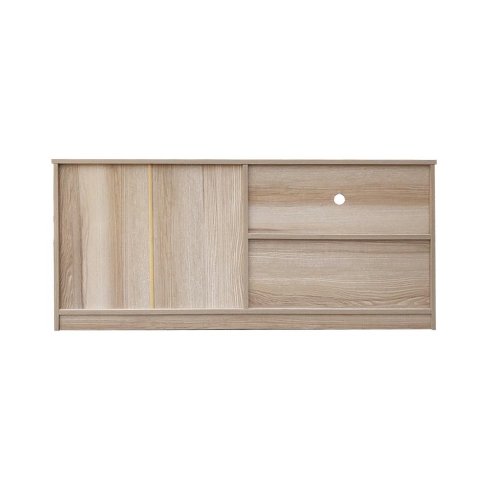 ตู้วางทีวี FURDINI FINE 120 ซม. ลายไม้/ครีมขาวผ้า