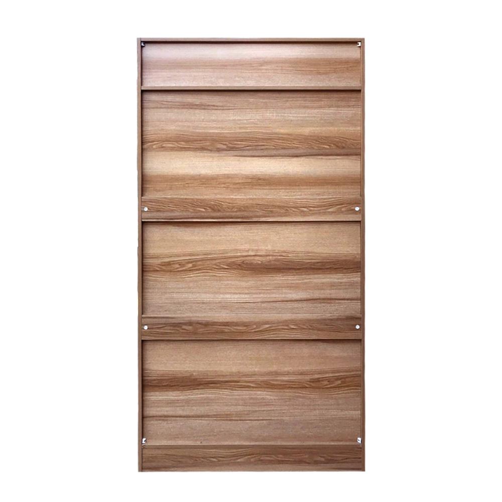 ตู้เสื้อผ้า 2 บานเปิด FURDINI FINE 90 ซม. ลายไม้/ครีมขาวผ้า