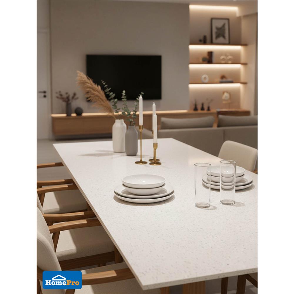 หินสังเคราะห์ 80x160 ซม. TARA เทอร์ราชโซ่ สีขาว