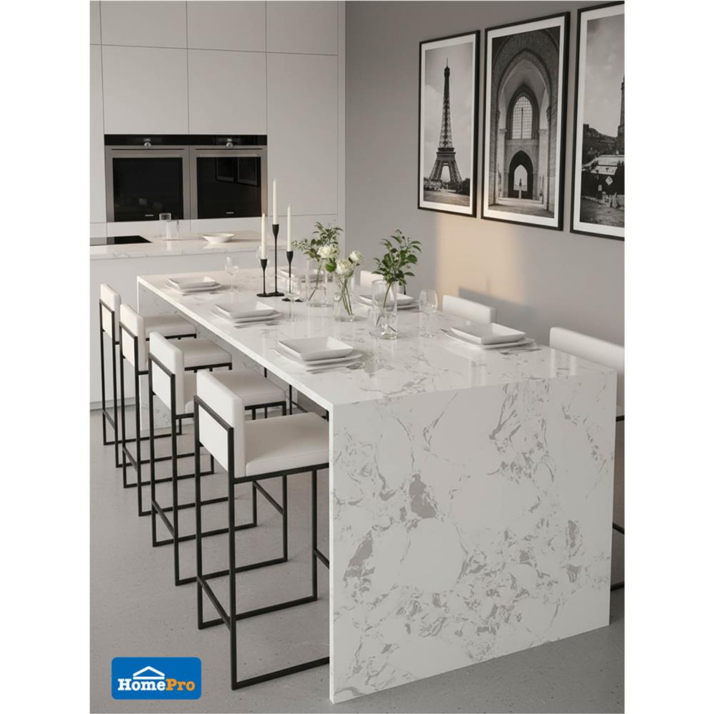 แผ่นหินสังเคราะห์ 80x160 ซม. TARA คาราร่า ไวท์