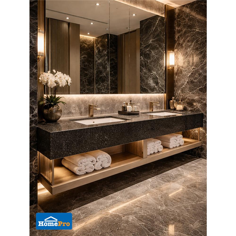 หินสังเคราะห์ 65x150 ซม. TARA เทอร์ราชโซ่ สีดำ