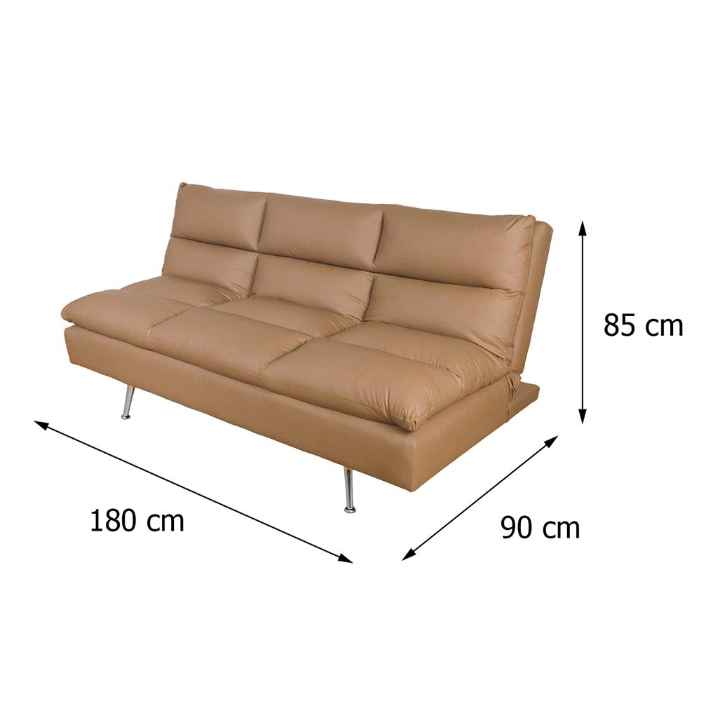 โซฟาเบด 2 ที่นั่ง FURDINI ROVENA สีน้ำตาลเข้ม