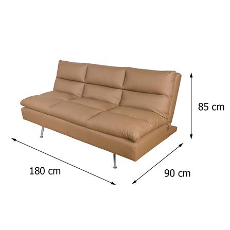 โซฟาเบด 2 ที่นั่ง FURDINI ROVENA สีน้ำตาลเข้ม_8