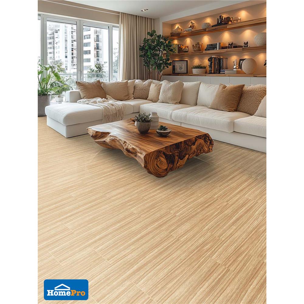 กระเบื้องพื้นพอร์ซเลน 15x60 ซม. TARA เดเรโว่ เบจ PM 0.99 ตร.ม.