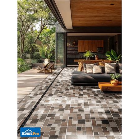 กระเบื้องพื้น 16x16 นิ้ว TARA อัลบอน มิกซ์ น้ำตาล A 0.96 ตร.ม._3