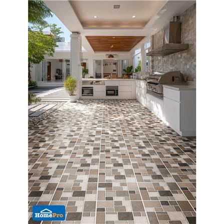 กระเบื้องพื้น 16x16 นิ้ว TARA อัลบอน มิกซ์ น้ำตาล A 0.96 ตร.ม._4