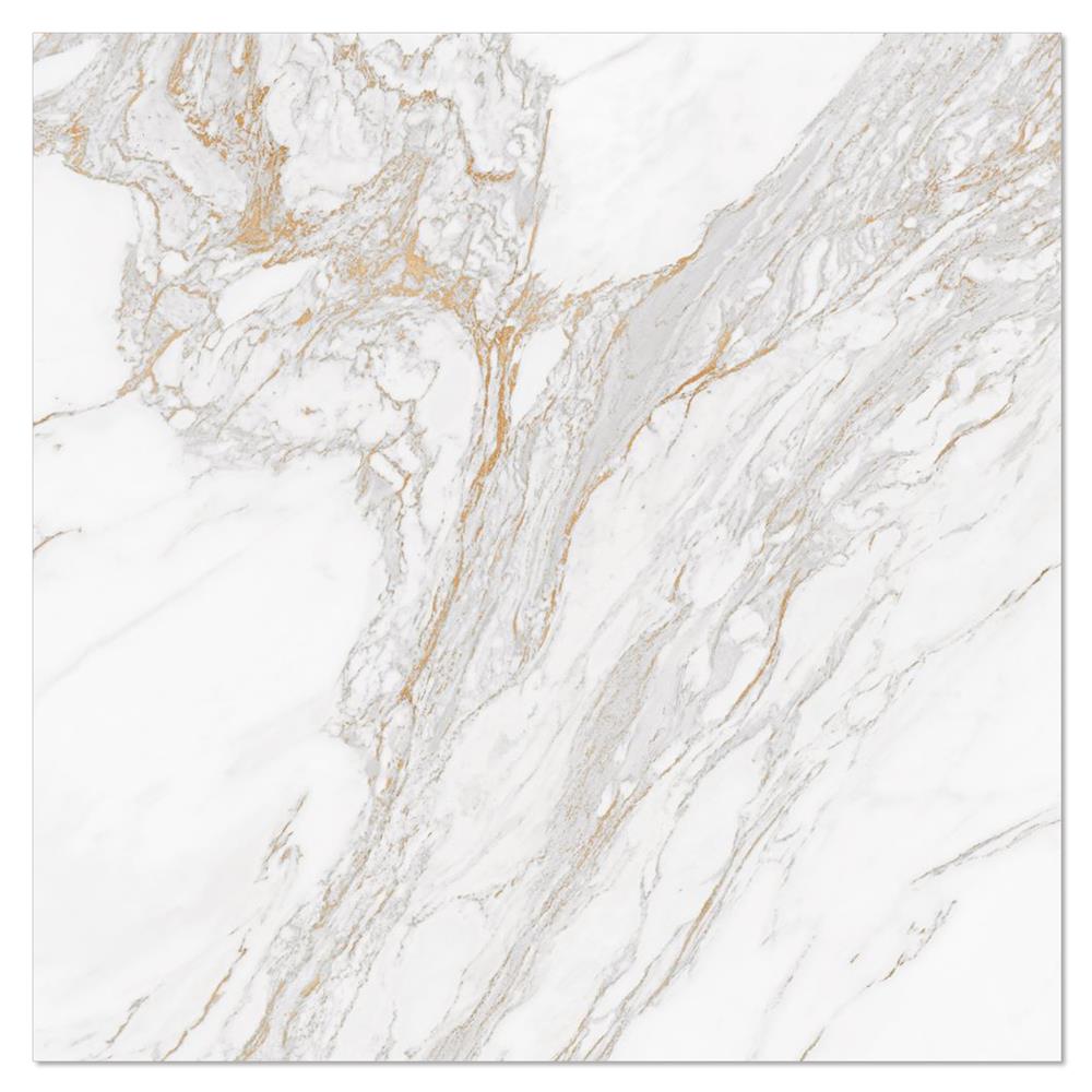 กระเบื้องพื้นพอร์ซเลน 60x60 ซม. COTTO คาลาคัตตา โกลด์ ขาว PM 1.44 ตร.ม.