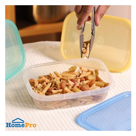 กล่องอาหารเหลี่ยม 0.8 ลิตร KECH NOLA หลากสี (แพ็ก 3 ชิ้น)_4